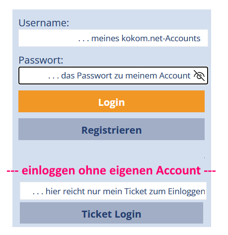 Ticket-LogIn